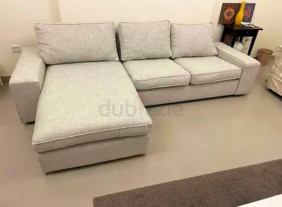 IKEA Kivik L Shape Sofa Beige Good condition