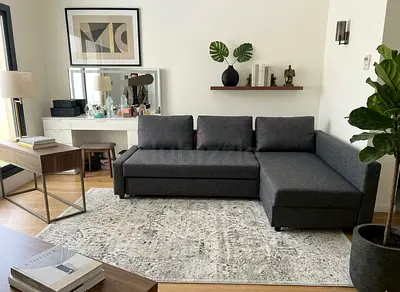 L-Shape Convertible Sofa Bed Smart design sofa that turns into a bed in seconds. Strong structure an