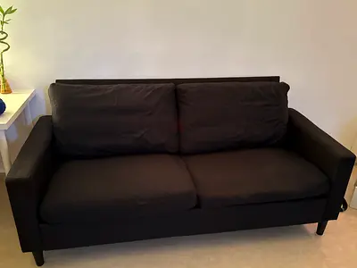 Black Sofa in Good Condition