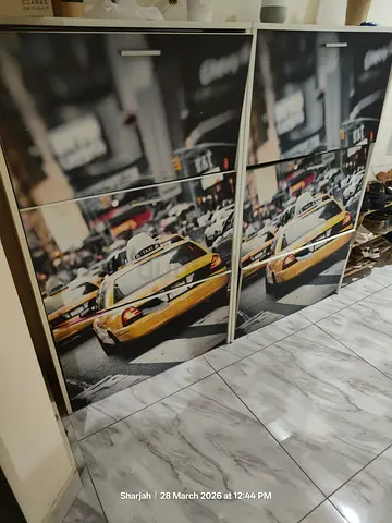 Shoe Cabinet Unique Taxi-Themed