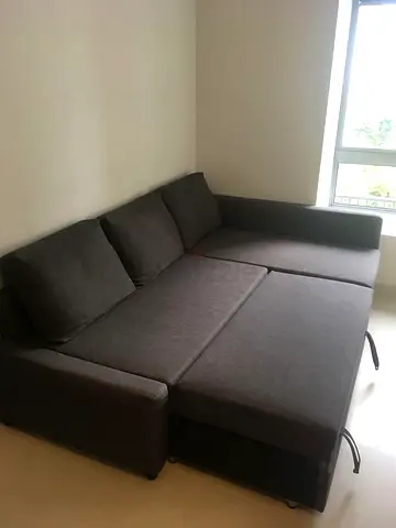 Comfortable Grey Corner Sofa