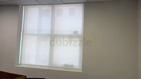 White light-filtering fabric roller blind - used, good condition 2pcs H165 W180