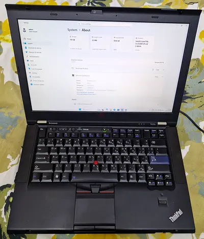 Lenovo thinkpaid LAPTOP T420s Core- i5, 2.4Ghz 8GB RAM SSD-128 GB 14.1 LCD original adapter Win-11