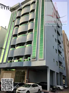 Studio apartment with balcony for annual rent in Ajman, Al Mazroui Building, Al Nuaimiya 2. Rent is