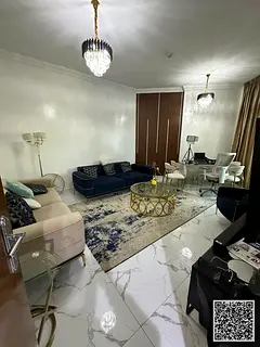 With an open view ✨ Fully furnished one-bedroom apartment for monthly rent in Ajman✔️ Includes