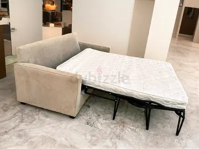 West elm two seater sofa bed with mattress like a new condition