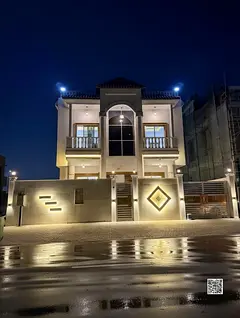 Villa for rent in Al Helio 2 area, first occupancy, directly on Sheikh Mohammed Bin Zayed Road