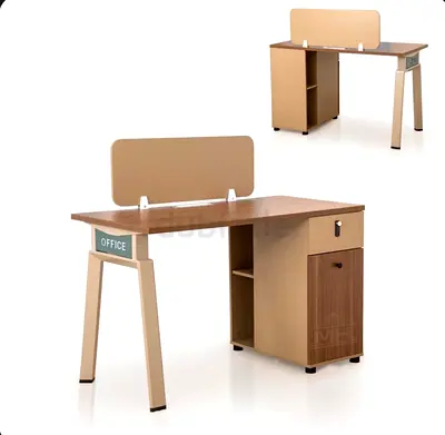 Modern Office Desk with Storage 120x60x75cm