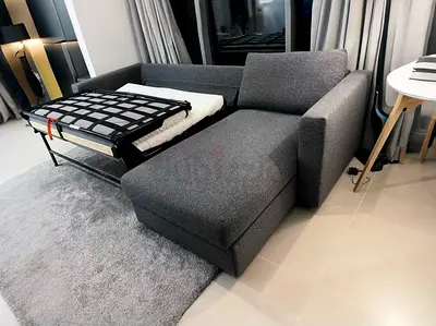 IKEA vimle L Shape Sofa Bed Dark Gray Excellent Condition