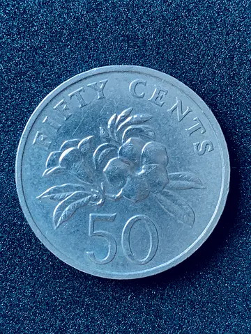 Singapore 50 Cents Coin