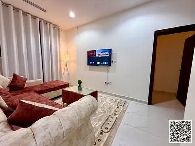 Luxury one-bedroom apartment, fully furnished with brand new, high-end furniture, including all bills and internet.
