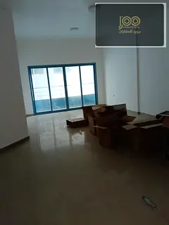 Two bedrooms and a living room available in Al Nuaimiya 3, directly on Khalifa Street. Price: 48,000