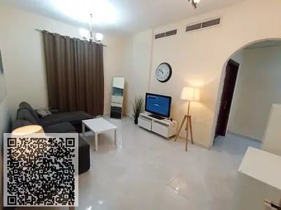 ستديو غرفه وصاله مفروش للايجار الشهري بعجمان ابراج الاورنيت