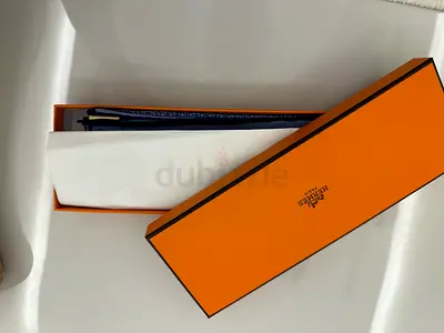 Hermès Blue Silk Vintage Scarf in Original Box