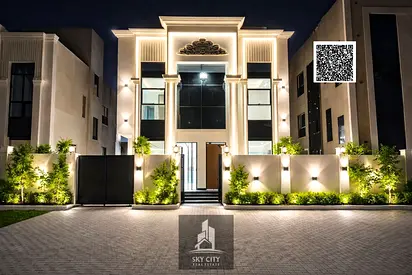 A modern, 5-bedroom villa with a prime location. Ground floor, first floor, and roof. Registration and ownership fees included. Ready to move in. Free