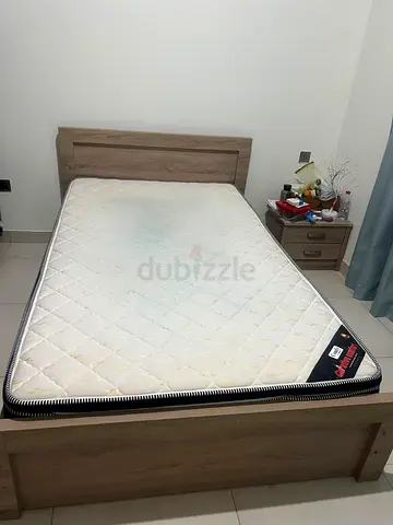 Twin (120 x 200 ) Sized Bed and Firm Mattress and Drawer