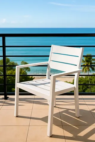 Stylish Outdoor White Chair