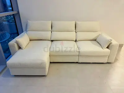 Ikea Eskilstuna L shape sofa bed with storage