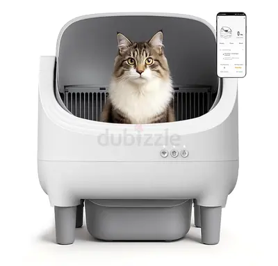 Wownect Self Cleaning Cat Litter Box, Open Top Design, Smart App Controlled, Automatic Litter Box fo