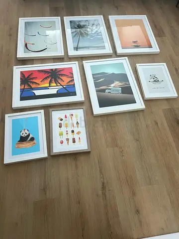 Collection of Framed Art Prints