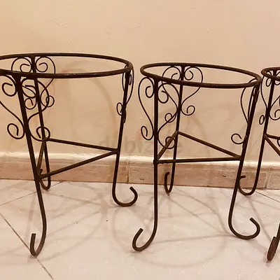 Stylish Plant Iron Stand-4 pieces