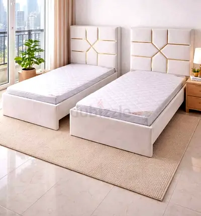 Modern Brand new single size bed with medical mattress good Quality single bed