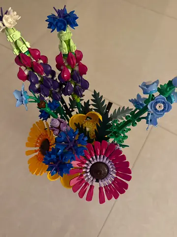 Lego Colorful Decorative Artificial Flowers