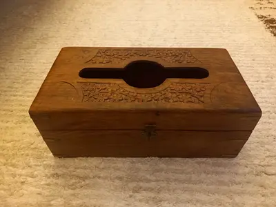 Wooden Tissue Box