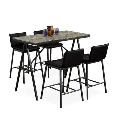 Dining 4 seater  — Top Black Frame