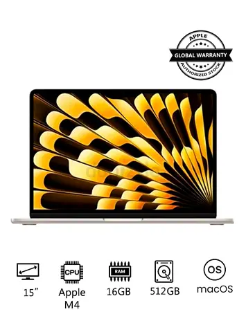 New MacBook Air 2025 MW13 with 15-inch screen, Apple M4 chip with 10-core CPU and 10-core GPU / 16GB