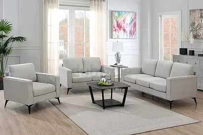 Elegant Grey Sofa – كنبة رمادي أنيقة
