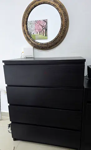 Modern Black Chest of Drawers