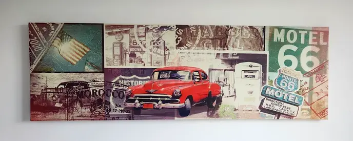 Vintage Route 66 Wall Art