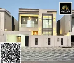 Luxury modern villa with a swimming pool, elegant design, fully equipped with air conditioning, regi