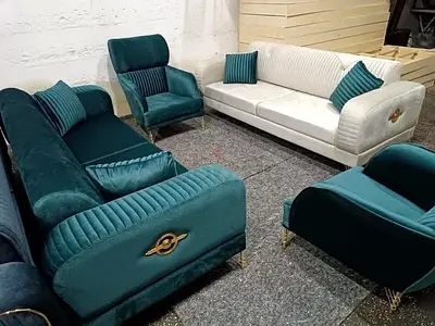 Modern Luxury Velvet Sofa Set