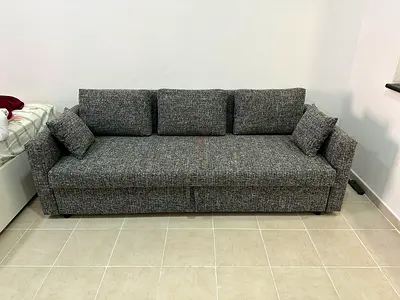 Comfortable Sofa Bed for sale. 3 seater size, strong quality and easy to open as a bed. Well maintai
