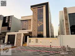 Villa at ajman| al Yasmeen area| 5 master rooms, majlis, 2 halls, roof | freehold for all nationalit