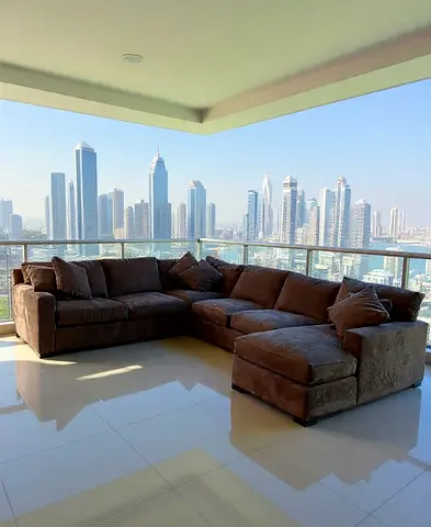 Crate and Barrel axis feather filled U shape sofa