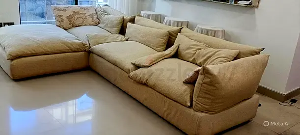 Marina home feather filled Luscious sectional sofa