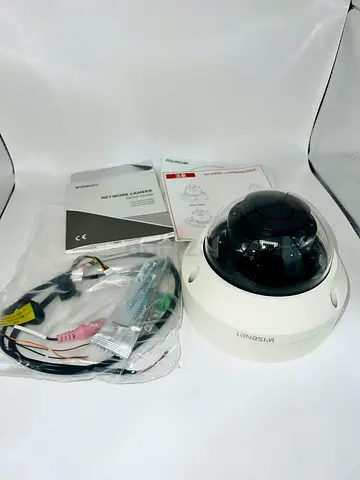 Wisenet Dome Network Security Camera with Cables  Manuals