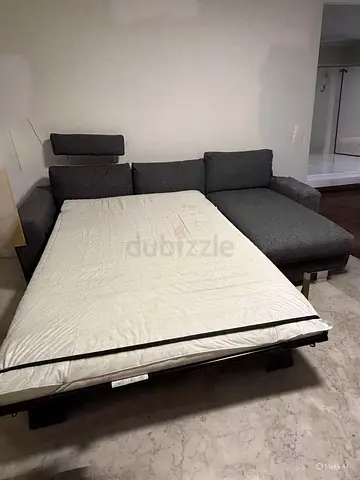 Ikea vimle L shape sofa bed with mattress