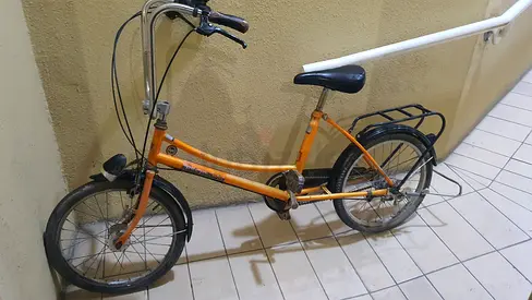 Vintage Orange Bicycle for Sale