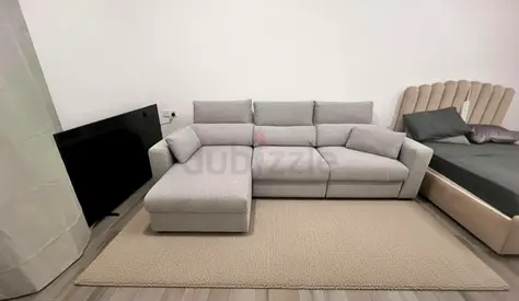 Ikea eskilstuna L shape sofa bed under storage