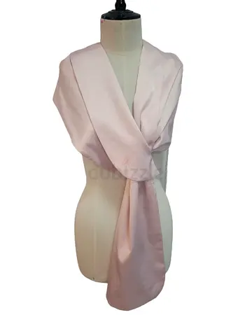 Elegant Pink  Satin Shawl Designer Brand