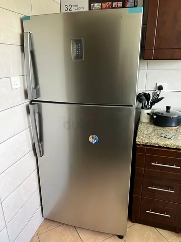 SAMSUNG 720 Liters, Top Mount Refrigerator, RT50K6357SL/AE, EasyClean Steel, Twin Cooling Plu