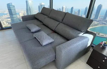 Ikea eskilstuna L shape sofa under storage