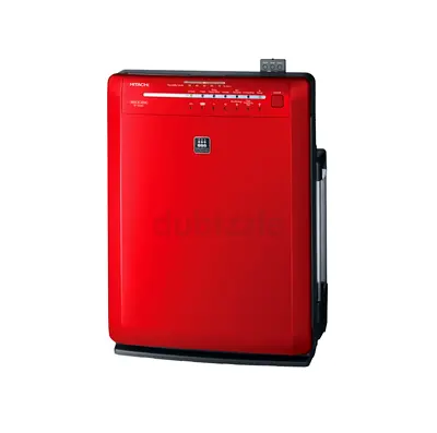 Red Hitachi air purifier — great condition
