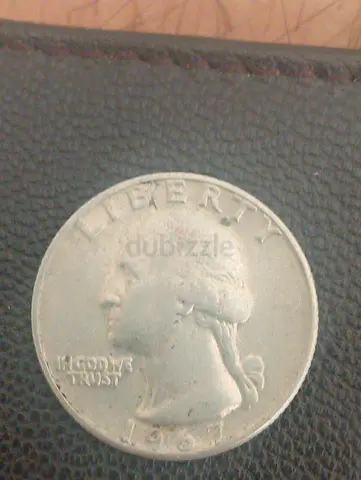 Vintage 1967 Washington Quarter Coin