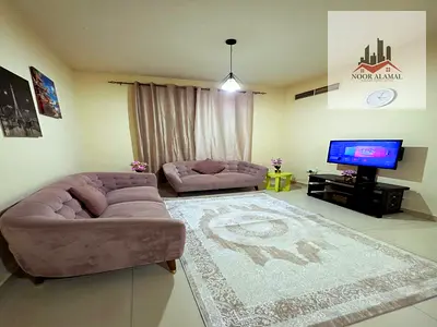 عجمان شارع الكورنيش غرفة وصالة ثانى ساكن مفروش فرش فندقى سوبر ديلوكس
