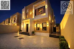 Luxury villa for rent, first occupancy, in Al Zahiyah area on Sheikh Mohammed Bin Zayed Road